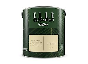 Elle Decoration By Crown 2.5L Flat Matt Emulsion Paint - Organic No 305