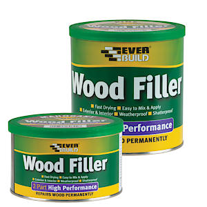 Everbuild 2-Part  Wood Filler Fast Drying Weatherproof  Light Stainable – 500G