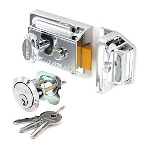 Sec Nightlatch Std Chrm Cp S1742*