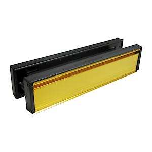 Double Sided Letterplate 40/80 X 300Mm Gold