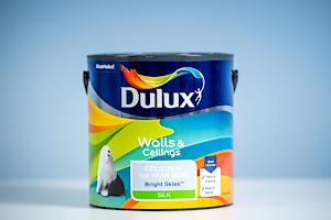 Dulux Walls & Ceilings Silk Emulsion Paint - Bright Skies - 2.5 Litre (5599871)