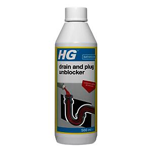 HG Drain & Plug Unblocker, Effectively Removes Blockages & Cleans Blocked Drains 500ml