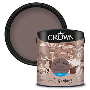 Crown 2.5L Breatheasy Matt Emulsion Paint For Walls & Ceilings - Country Farmhouse