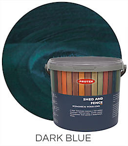 Protek Shed And Fence Stain Dark Blue 5 Litres