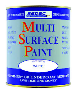 Bedec 750 Ml Soft Satin Multi-Surface Paint - Soft White
