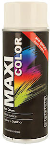 Maxicolor Quick Drying Spray Paint MATT White 400ml | 12 x 400ml Full Case Offer