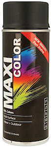 Maxicolor Quick Drying Spray Paint MATT Black 400ml
