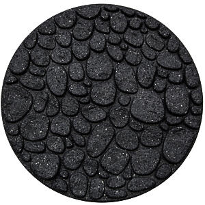 Eco Garden Recycled Rubber Stepping Stone River Rock Grey