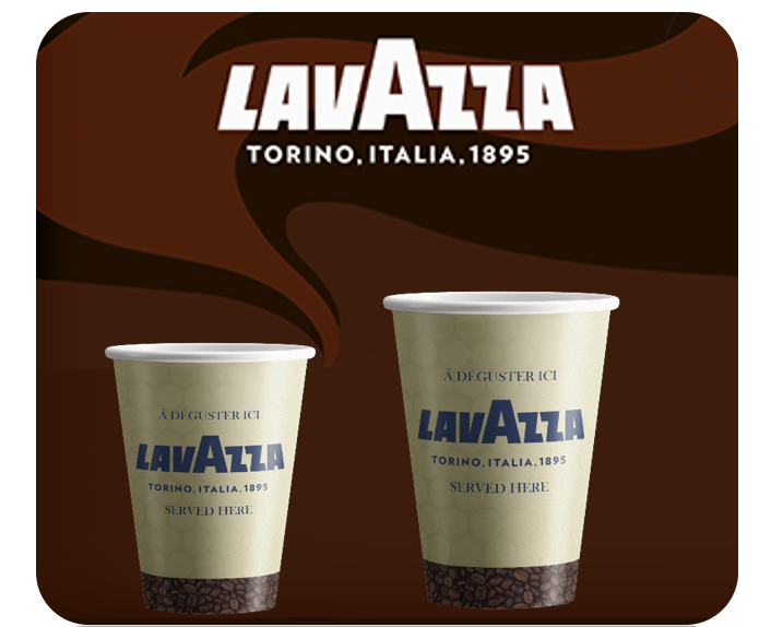 8oz Lavazza Double Walled Embossed Paper Cups 25's