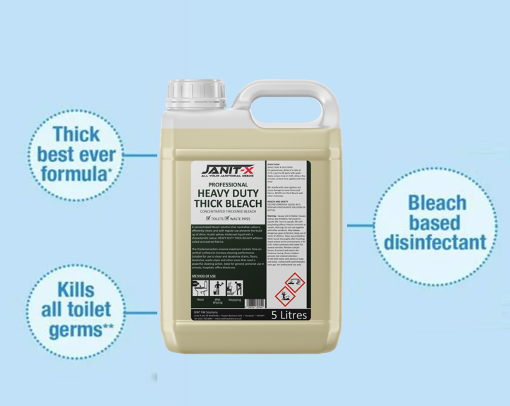 Janit-X Professional Low Odour Extra Thick Bleach 5 Litre