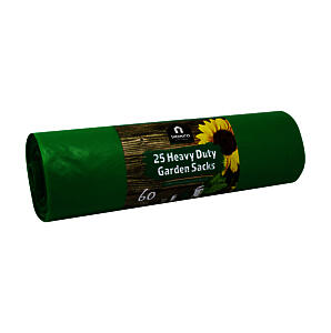 Kingfisher Bbgs1 75 Litre Heavy Duty Garden Sacks - Green (Pack Of 25)