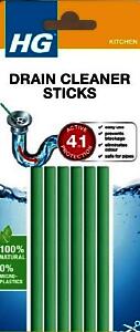HG Drain Unblocker, Drain Sticks, Powerful Cleaner, Sink Unblocker, pack of 6