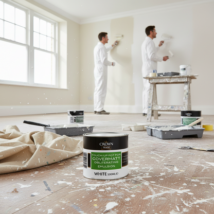 Crown Trade Covermatt Obliterating Emulsion 500ml WHITE