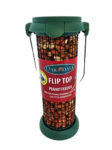 Oakdale Pre-Filled Fliptop Peanut Bird Feeder | 1 x Pre-Filled Feeder