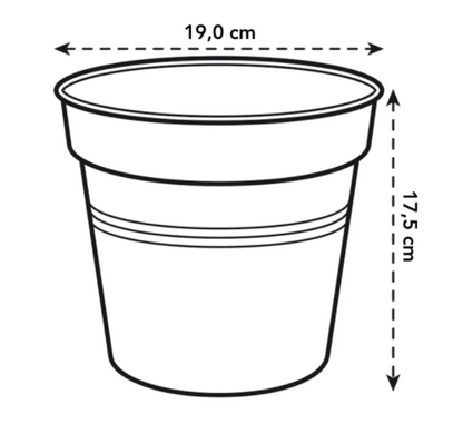 Elho Green Basics Growpot , Cotton White 19cm