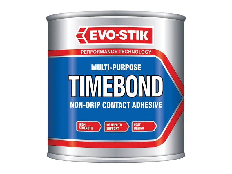 Evo-Stik Timebond Contact Adhesive, High-Strength, Non-Drip, Multipurpose, 250Ml