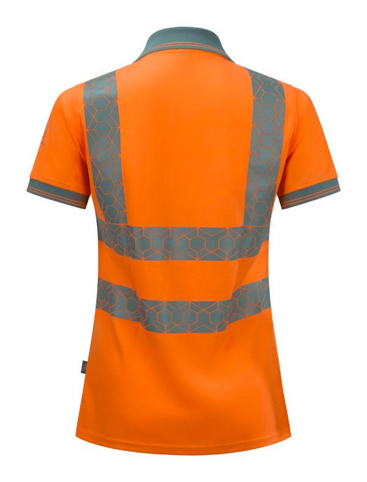 Ewear Recyclable Womens Hi Vis S/S Polo Shirt Or ALL SIZES