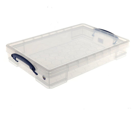 Really Useful Clear Plastic Storage Box 10 Litre {5 Pack}