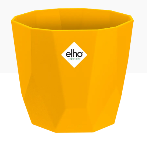 Elho b.For Rock Contemporary, Stylish & Modern Plant Pots 18cm OCHRE