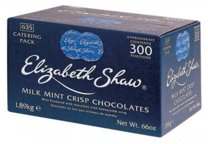 Elizabeth Shaw 300 Milk Mint Crisp Chocolates Catering Pack 1.89kg