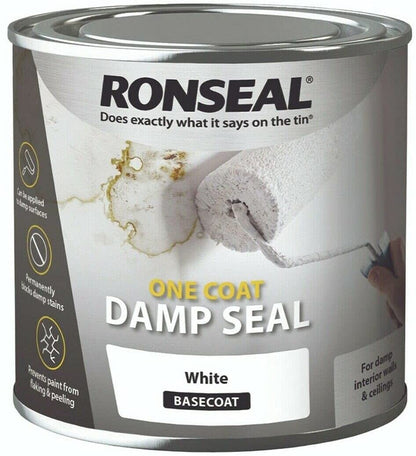 Ronseal One Coat Damp Seal - White - 2.5L