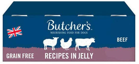 Butcher's Beef & Liver in Jelly Dog Food Tin 24 x 400g