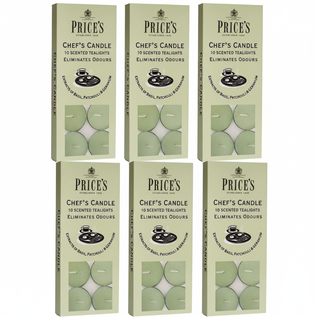 Price's Candles Chef's Tealights (Odour Eliminating) | 1x 10 Pack