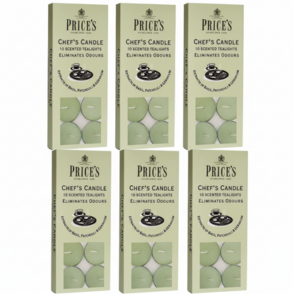 Price's Candles Chef's Tealights (Odour Eliminating) | 1x 10 Pack