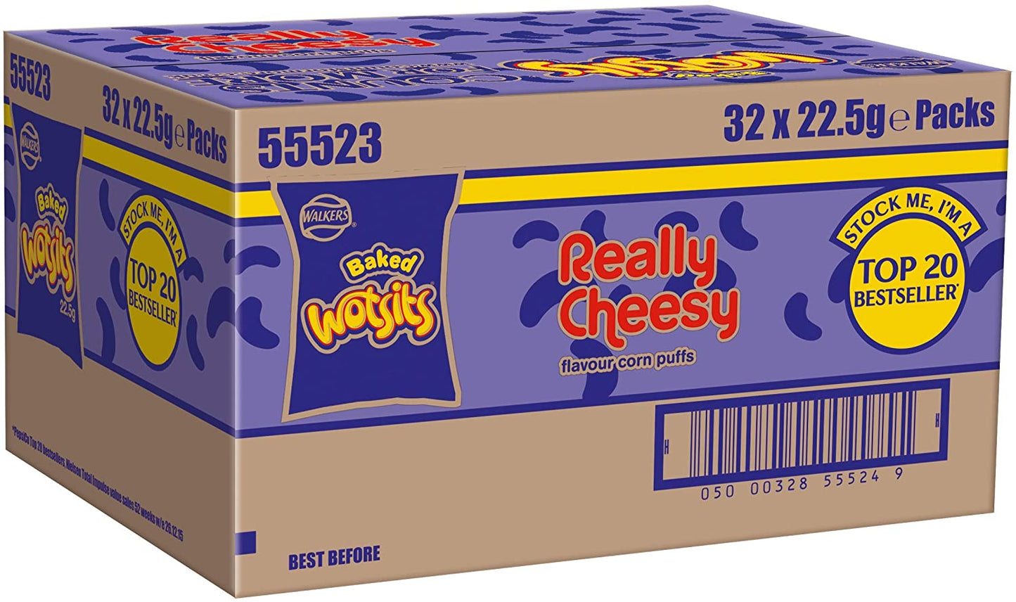 Wotsits Really Cheesy Pack 32's - UK BUSINESS SUPPLIES