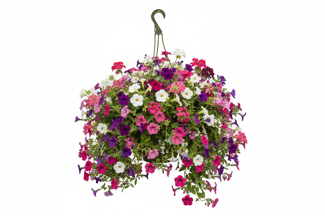 Fixtures Green Garden Hanging Basket 25cm x 16cm