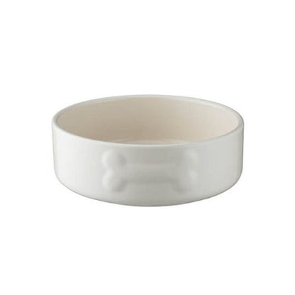 Mason Cash Quality Heavy Duty Stoneware Pet Bowls in Cream {15cm}