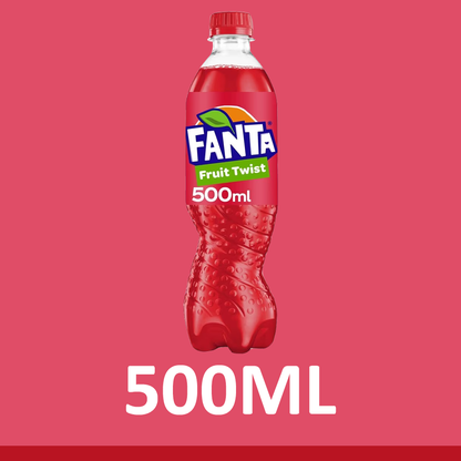 Fanta Fruit Twist ZERO SUGAR Soft Drink 500ml (Pack of 12)