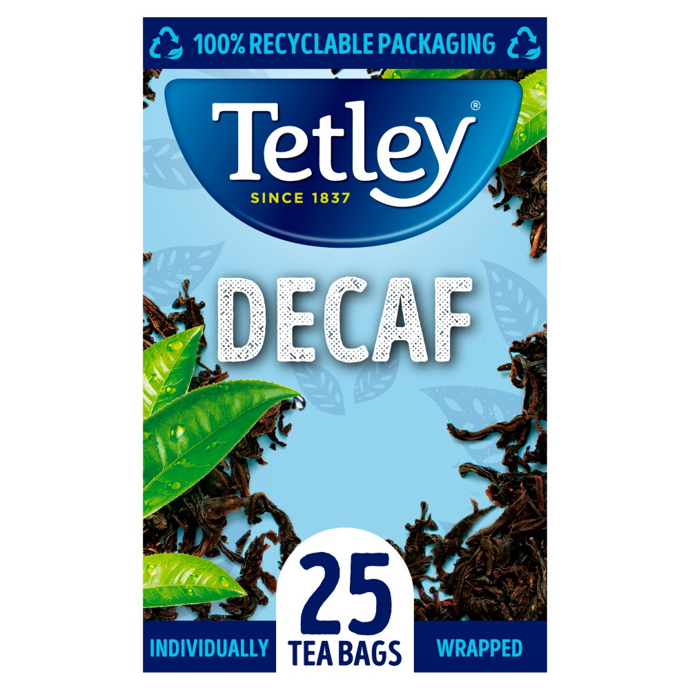 Tetley Decaf Individually Wrapped Enveloped 25's