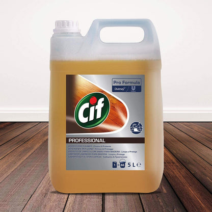 Cif Professional Wood Floor Cleaner 5 Litre - UK BUSINESS SUPPLIES