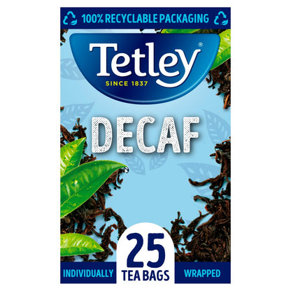 Tetley Decaf Individually Wrapped Enveloped 25's
