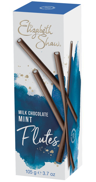 Elizabeth Shaw Milk Chocolate Mint Flutes 105g - UK BUSINESS SUPPLIES