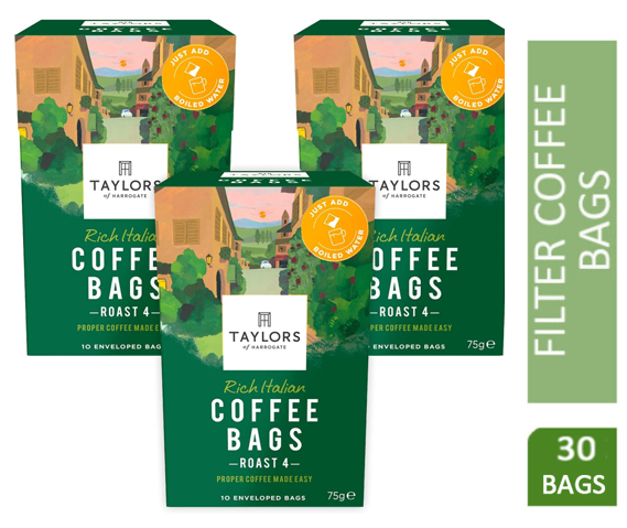 Taylors of Harrogate Rich Italian Coffee Bags Pack 30s