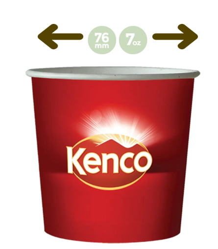 Kenco In-Cup Pure Gold White 7oz x 25's,  76mm