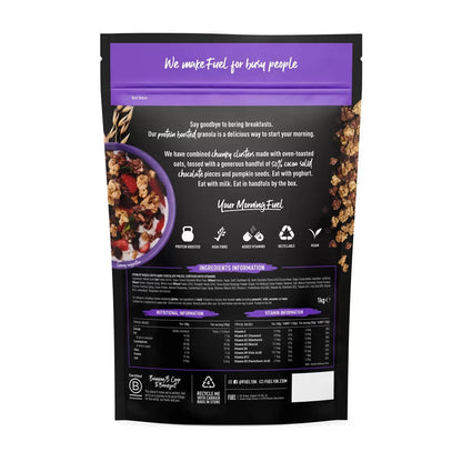 FUEL 10K Chocolate Chunks Protein Granola Breakfast Cereal | 1 x 1kg
