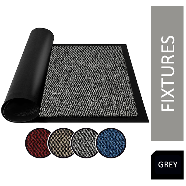 Fixtures Barrier Doorway Door Floor Mat 120cm x 180cm Grey