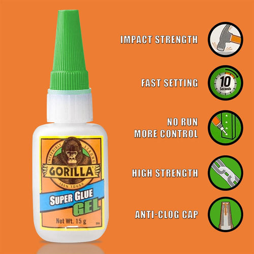 Gorilla Super Glue Gel, 15g – All Purpose