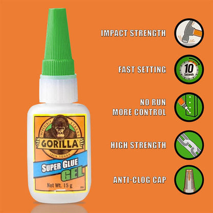 Gorilla Super Glue Gel, 15g – All Purpose
