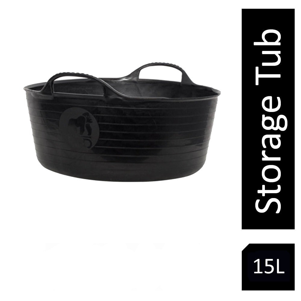 Red Gorilla {Tubtrug} Tub Black Recycled 15 Litre - UK BUSINESS SUPPLIES