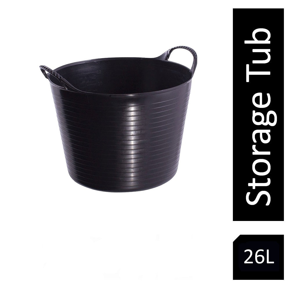 Red Gorilla {Tubtrug} Black Recycled Tub Medium 26 Litre