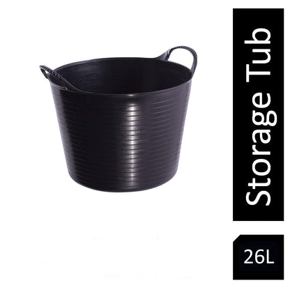 Red Gorilla {Tubtrug} Black Recycled Tub Medium 26 Litre
