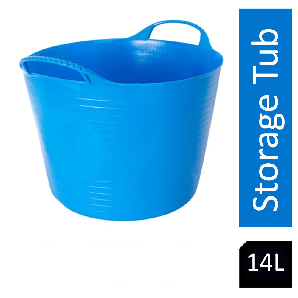 Red Gorilla Branded Tubs 14 Litre Blue | Playroom Storage | Garden Building Site