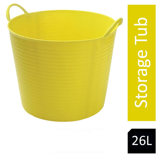 Red Gorilla {Tubtrug} Yellow Tub Medium 26 Litre - UK BUSINESS SUPPLIES