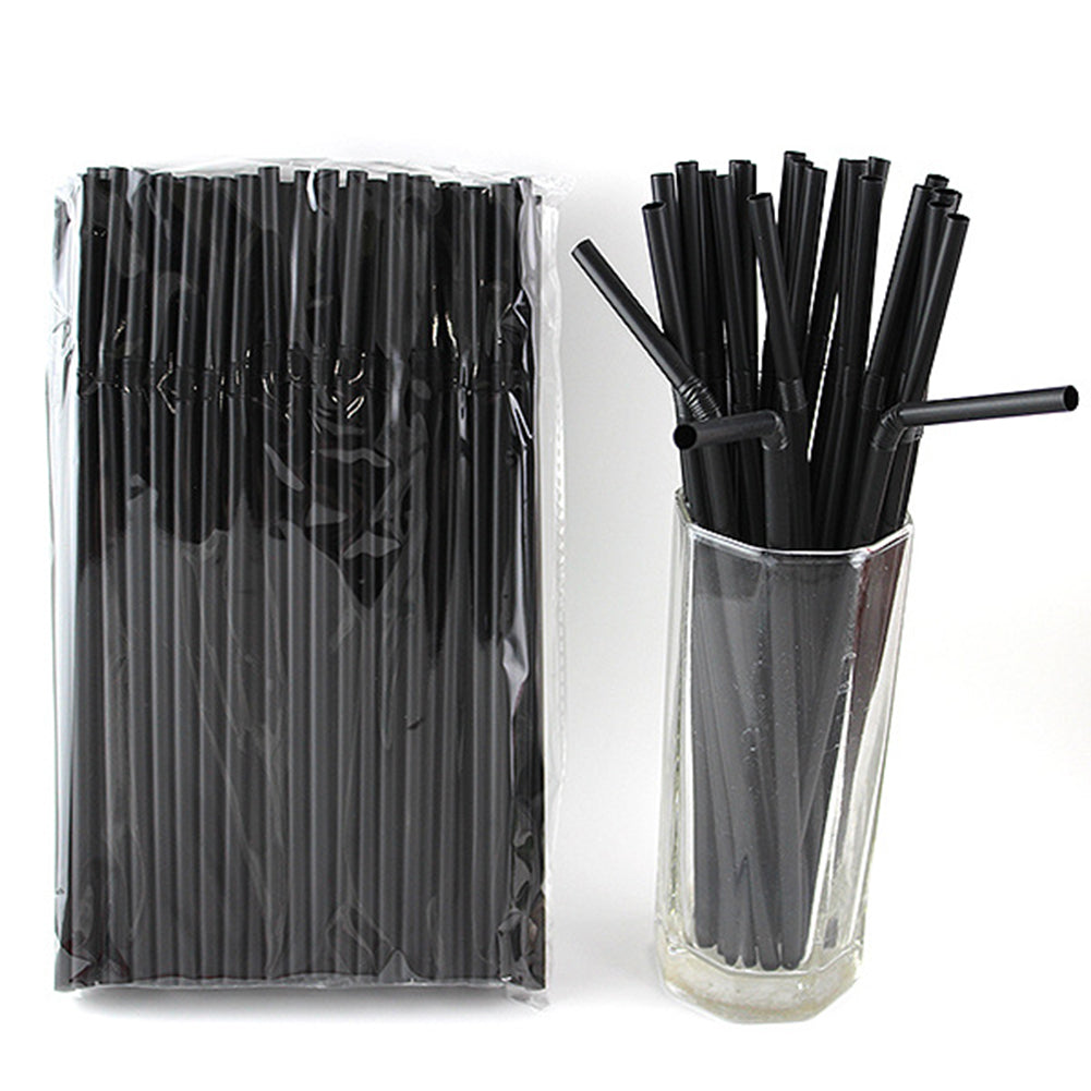 Belgravia Black PLA Bio Plastic Bendy Straws, 6mm Pack 250's - UK BUSINESS SUPPLIES