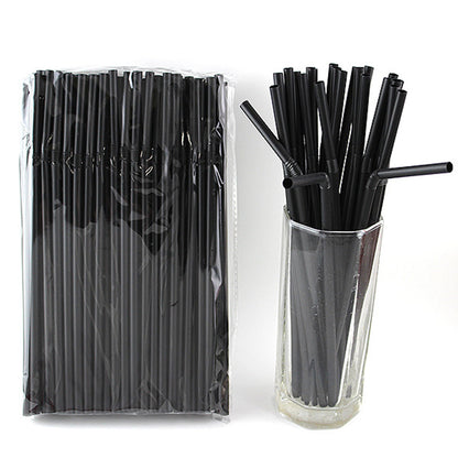Belgravia Black PLA Bio Plastic Bendy Straws, 6mm Pack 250's - UK BUSINESS SUPPLIES
