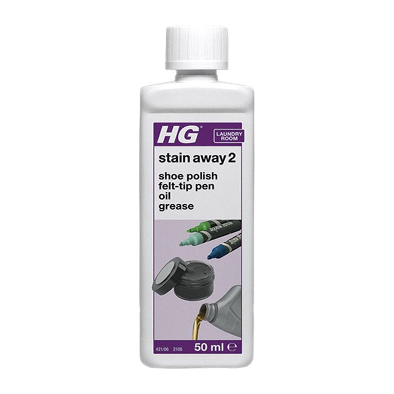 Hg Stain Away No. 2 For Stains Caused By Marker Pens, Grease, Oil, Shoe Polish, Etc.